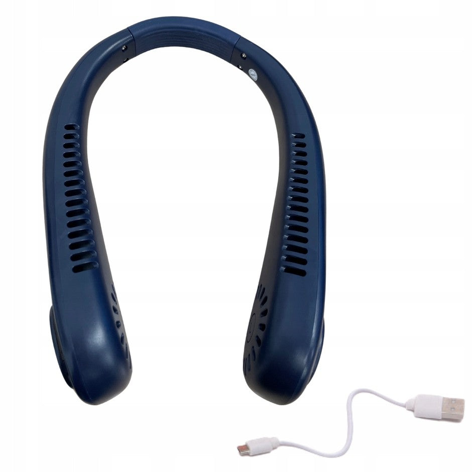 Ventilator portabil pentru gat, Zola, fara fir,  flexibil, 3 viteze, reincarcabil,  20.35 X 18.45 x 5.73 cm, albastru Ventilator portabil pentru gat, Zola, fara fir,  flexibil, 3 viteze, reincarcabil,  20.35 X 18.45 x 5.73 cm, albastru